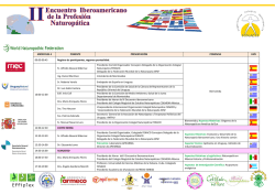 Programa del Encuentro - II Encuentro Iberoamericano de la