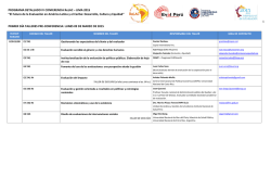 PROGRAMA DETALLADO IV CONFERENCIA ReLAC – LIMA 2015