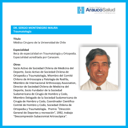 Dr. Sergio Montenegro Maura