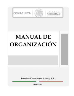 MANUAL DE ORGANIZACIÓN