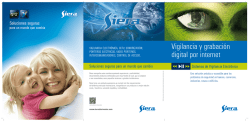 Catalogo productos SIERA circuito cerrado de televisión CCTV.