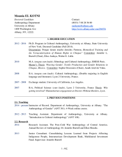 CV here. - University at Albany