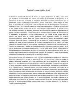 Doctora Lorena Aguilar Arnal