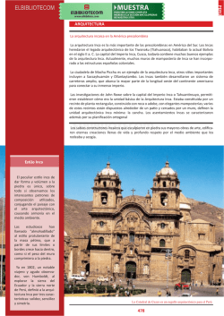 Arquitectura incaica - Artículo PDF