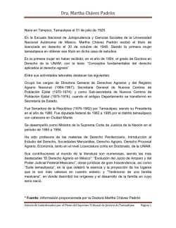 biografía - Poder Judicial del Estado de Tamaulipas