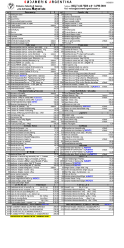 LISTA MAYORISTA 13-03-2015