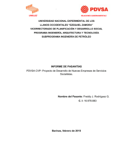 1. Informe de Pasantias Ing. Petróleo Freddy Rodriguez 2015