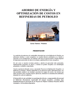 ahorro de energía y optimización de costos en refinerias de petroleo