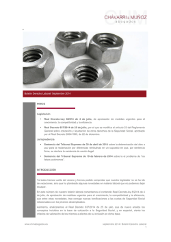 Descargar en PDF Bolet&iacute;n Laboral Septiembre 2014