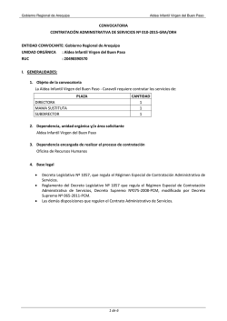 Bases de la Convocatoria