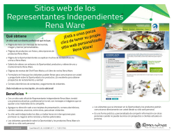 Sitios web de los Representantes Independientes Rena Ware