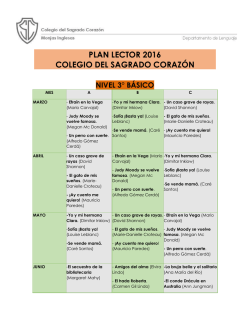 plan lector 2016 colegio del sagrado corazón