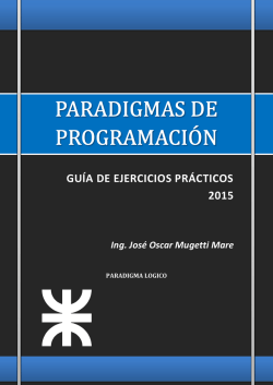 GUÍA DE EJERCICIOS PRÁCTICOS 2015 - paradigmas