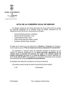 Acta - Ayuntamiento de Almagro