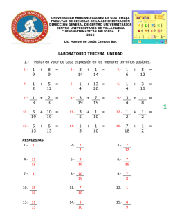 LABORATORIO TERCERA UNIDAD 1.- Hallar en valor de cada