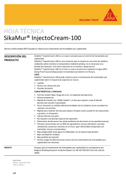 HOJA TÉCNICA SikaMur® InjectoCream-100