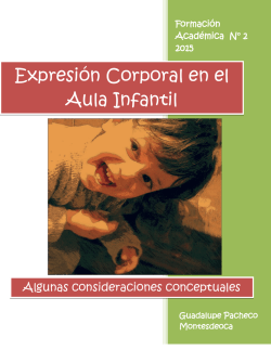Expresión Corporal en el Aula Infantil | Guadalupe Pacheco