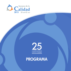 Descargar Programa - Semana de la Calidad