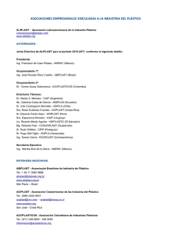 asociaciones empresariales vinculadas a la industria del