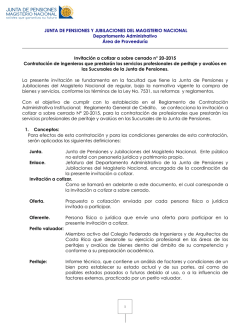 Invitación 20-2015 Peritos