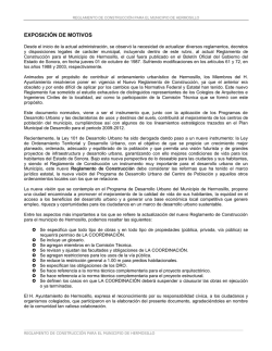 EXPOSICION DE MOTIVOS - Dirección de Infraestructura