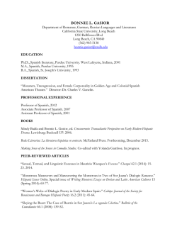 Full Curriculum Vitae - College of Liberal Arts, CSULB
