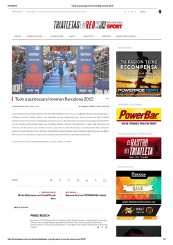 Todo a punto para Ironman Barcelona 2015