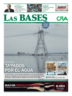 TAPADOs POr eL AgUA - Confederaciones Rurales Argentinas