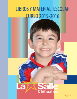 libros y material escolar curso 2015-2016
