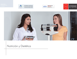 Nutrición y Dietética - UA - Admision 2016