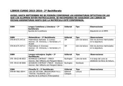 2ºbachillerato - Mater Amabilis