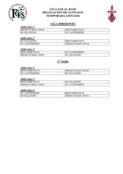 LIGA LOCAL BASE DELEGACIÓN DE SANTIAGO TEMPORADA