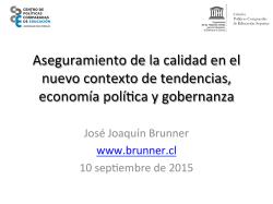 JJB_Clase4_10092015 - José Joaquín Brunner