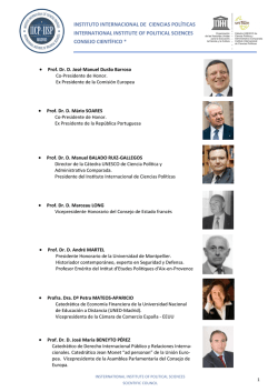 INSTITUTO INTERNACIONAL DE CIENCIAS POLÍTICAS
