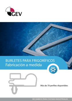 Burletes para frigoríficos Fabricación a medida - gev