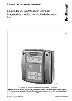 Regulador DULCOMETER® Compact, Magnitud de medida