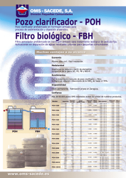 Pozo clarificador - POH Filtro biológico