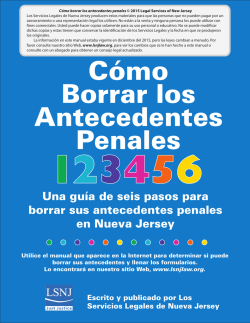 Cómo borrar los antecedentes penales