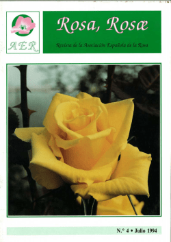 rosa rosae n04 - Asociación Española de la Rosa