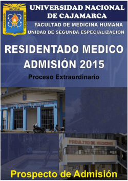 Proceso Extraordinario - Residentado Médico