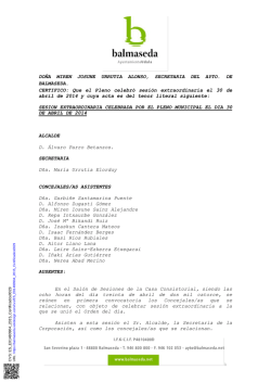 PLENO EXTRAORDINARIO