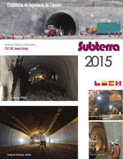 Excelencia en Ingeniería de Túneles - Subterra-ing
