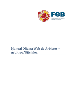 Manual Oficina Web Para Árbitros