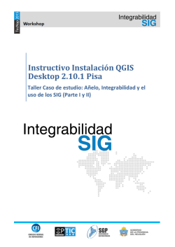 Instructivo Instalación QGIS Desktop 2.10.1 Pisa