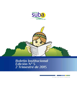 Descargar Boletín Institucional II Trimestre 2015