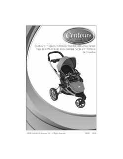 Contours™ Options 3 Wheeler Stroller Instruction Sheet Hoja