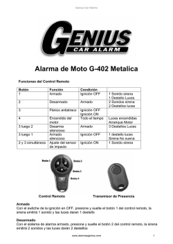 Alarma Genius de Moto G402