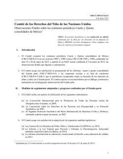 Comité de los Derechos del Niño de las Naciones Unidas