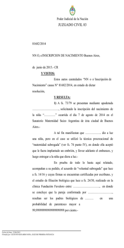 JUZGADO CIVIL 83 - Colectivo Derecho de Familia