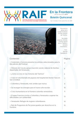 Boletín RAIF Nro 9 septiembre 2015 - Revista SIC
